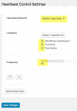 Heartbeat control plugin settings