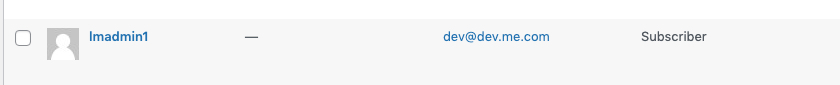 Wordpress Users List Subscriber example